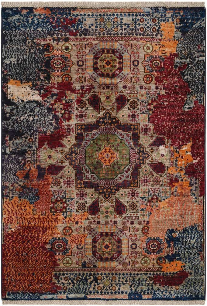 3' 4 x 4' 1 Hand Knotted Mamluk Ziegler Rug
