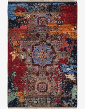 3' 4 x 5' Hand Knotted Mamluk Ziegler Rug