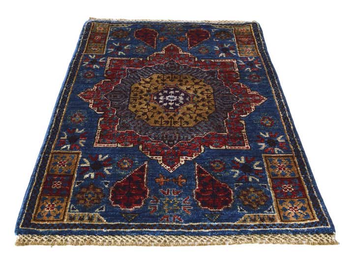 2' x 3' 2 Hand Knotted Mamluk Ziegler Rug