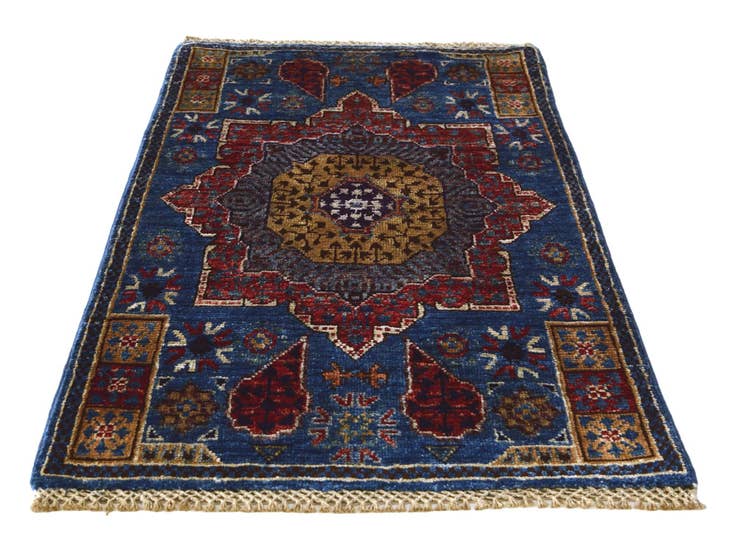 Detail image of 2' x 3' 2 Hand Knotted Mamluk Ziegler Rug
