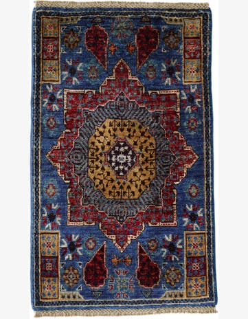 2' x 3' 2 Hand Knotted Mamluk Ziegler Rug