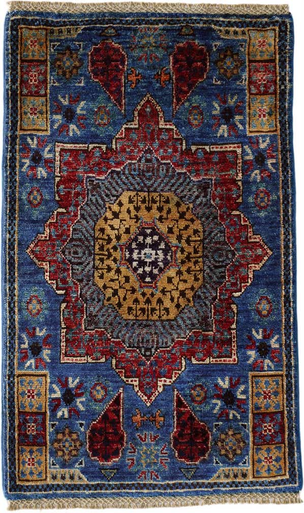 2' x 3' 2 Hand Knotted Mamluk Ziegler Rug