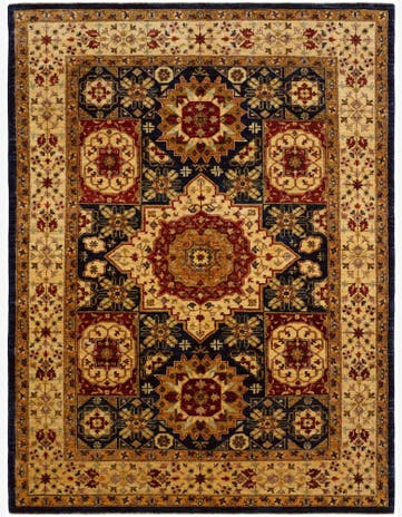 5' 6 x 7' 5 Hand Knotted Mamluk Ziegler Rug