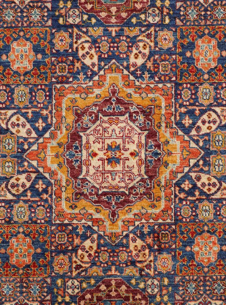 4' 2 x 6' 3 Hand Knotted Mamluk Ziegler Rug