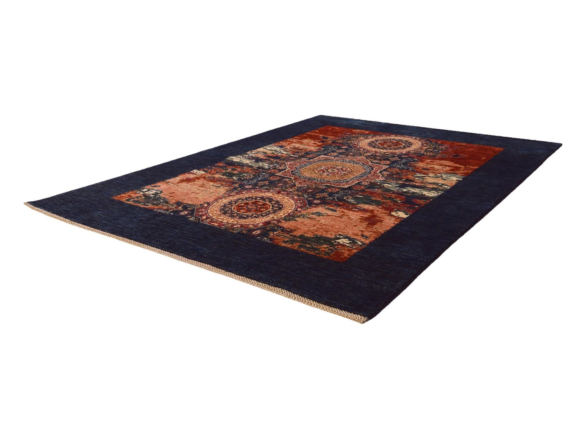 5' 10 x 7' 10 Hand Knotted Mamluk Ziegler Rug