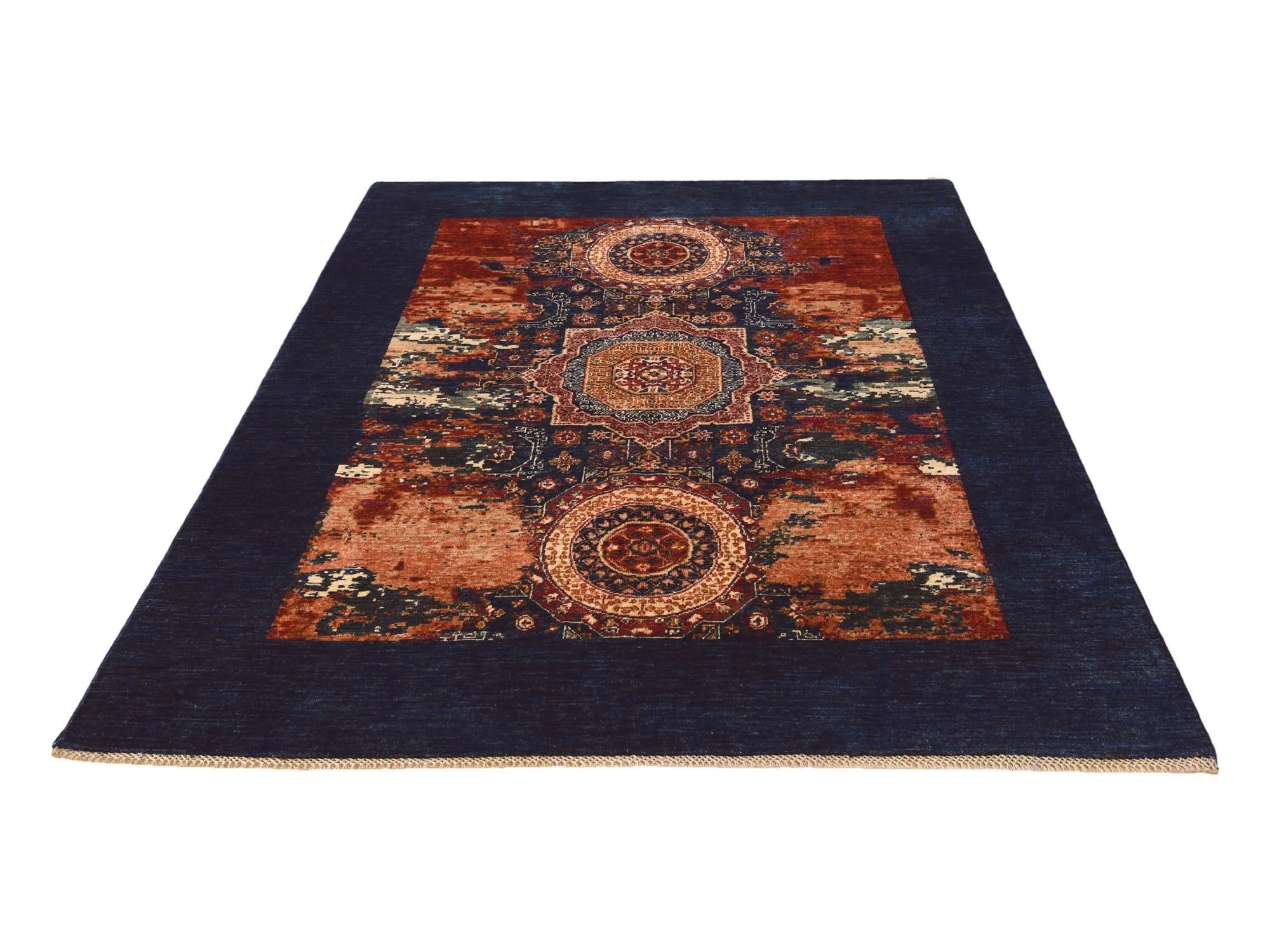 5' 10 x 7' 10 Hand Knotted Mamluk Ziegler Rug