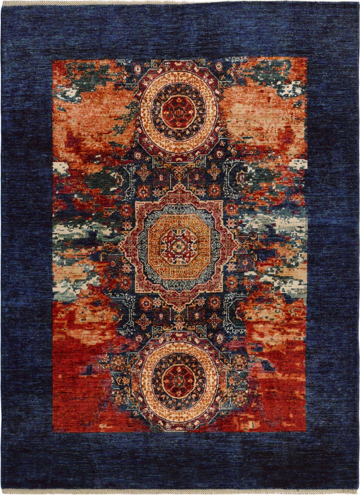 5' 10 x 7' 10 Hand Knotted Mamluk Ziegler Rug