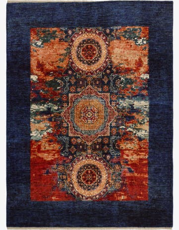 5' 10 x 7' 10 Hand Knotted Mamluk Ziegler Rug