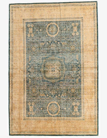 5' 10 x 8' 7 Hand Knotted Mamluk Ziegler Oriental Rug