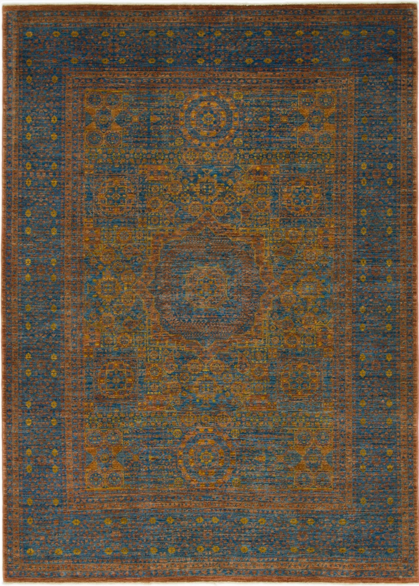 5' 7 x 7' 9  Hand Knotted Mamluk Ziegler Oriental Rug
