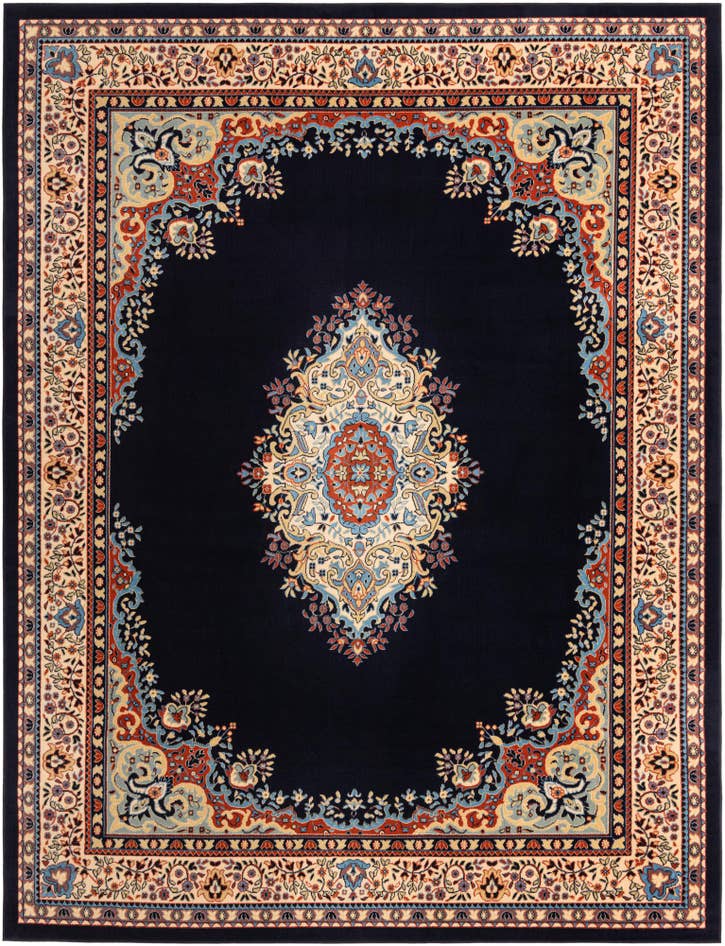 Detail image of 10' x 13' Mashad Design Rug