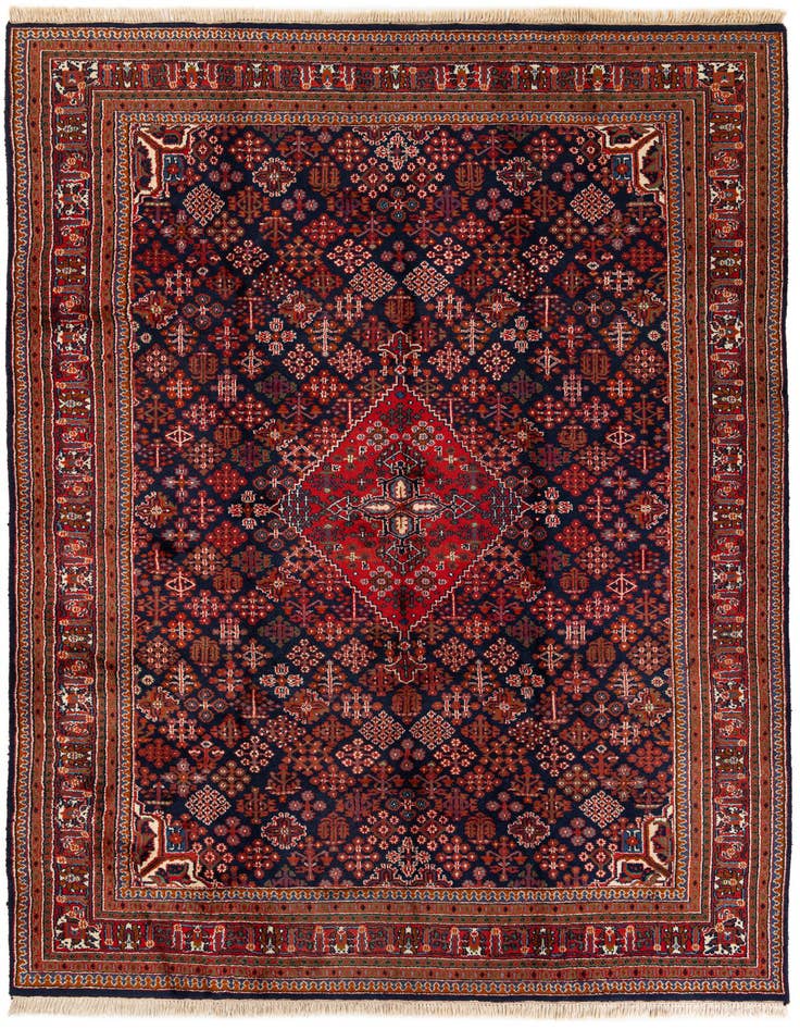 Detail image of 7' 6 x 10' 4 Hand Knotted Maymeh Wool Rug