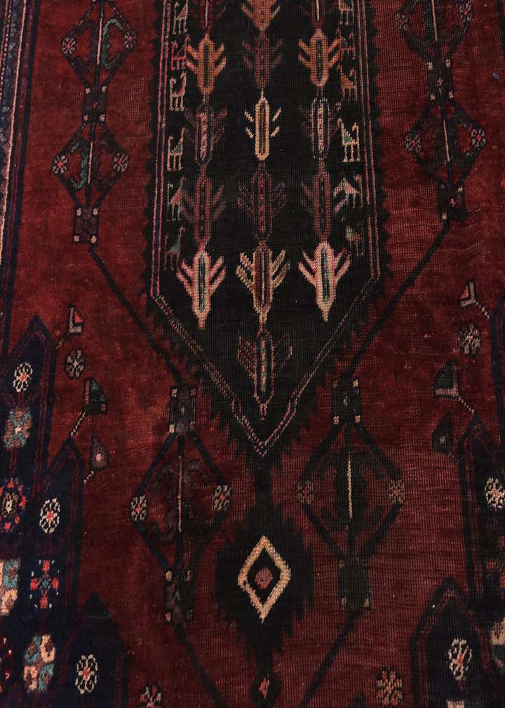 4' 7 x 7' 9 Hand Knotted Mazlaghan Persian Wool Rug