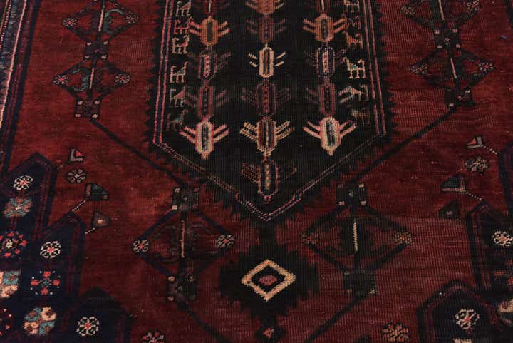4' 7 x 7' 9 Hand Knotted Mazlaghan Persian Wool Rug
