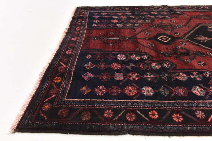 4' 7 x 7' 9 Hand Knotted Mazlaghan Persian Wool Rug