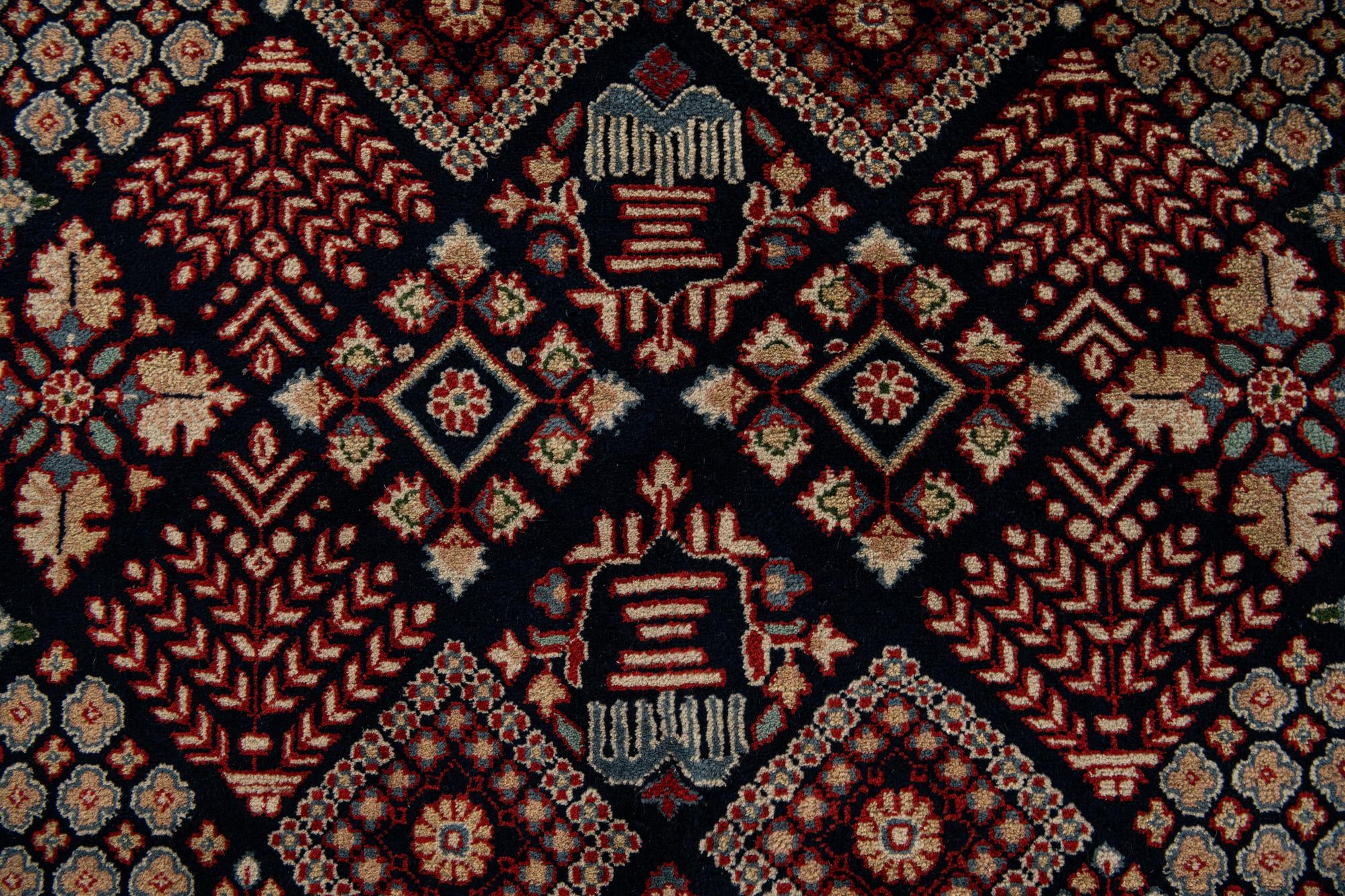 6' 7 x 9' 7 Hand Knotted Meimeh Oriental Wool Rug