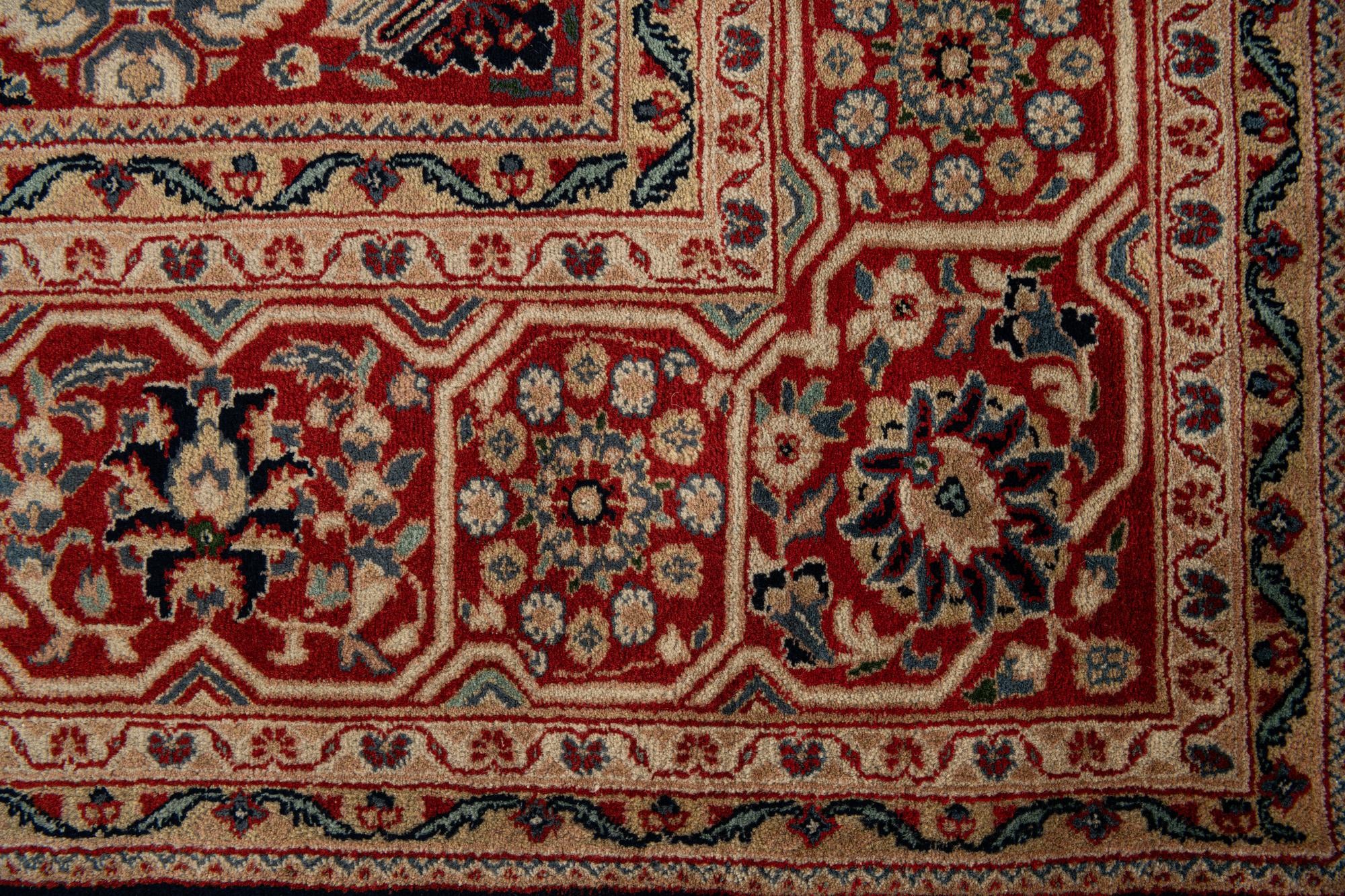 6' 7 x 9' 7 Hand Knotted Meimeh Oriental Wool Rug