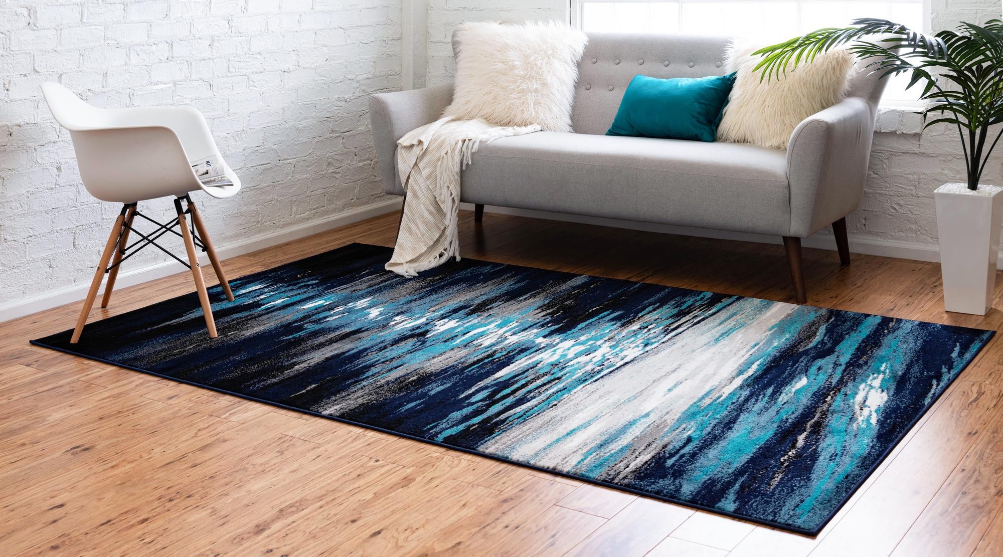Navy Blue 7' 10 x 10' Metropolis Rug eSaleRugs