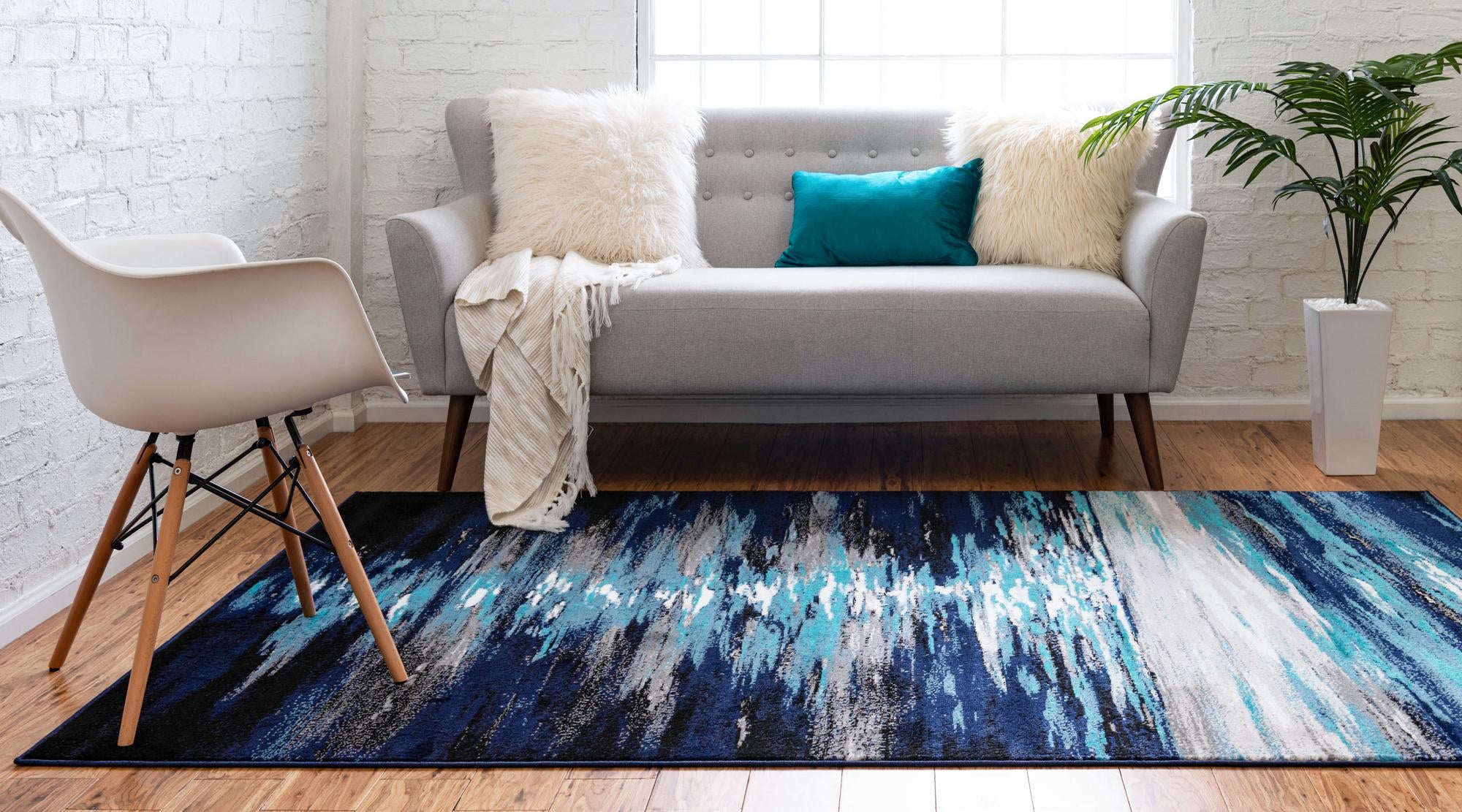 Navy Blue 7' 10 x 10' Metropolis Rug eSaleRugs