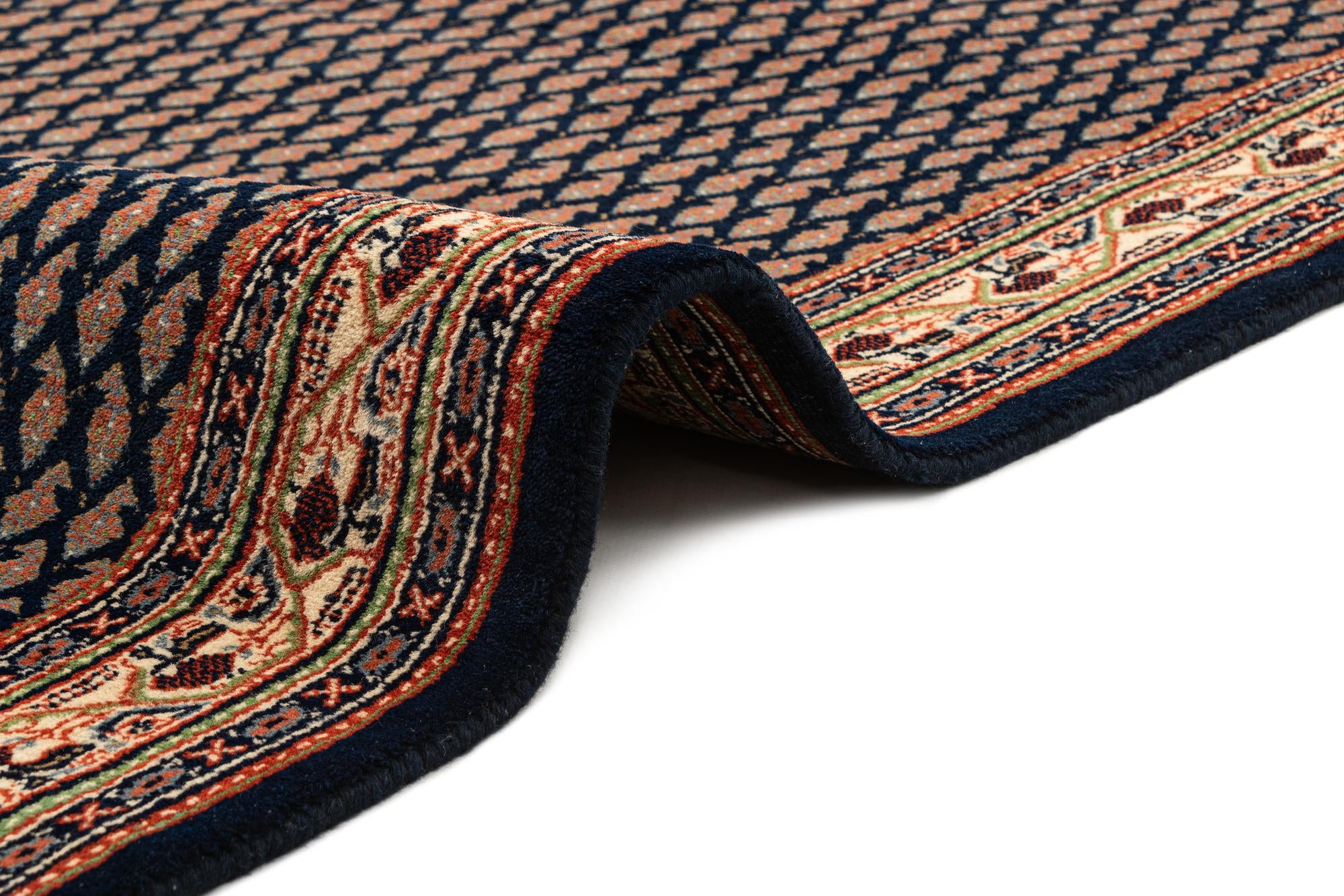 4' x 6' 1 Hand Knotted Mir Wool Rug