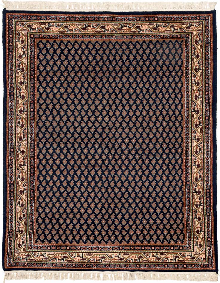 Detail image of 4' x 6' 1 Hand Knotted Mir Wool Rug
