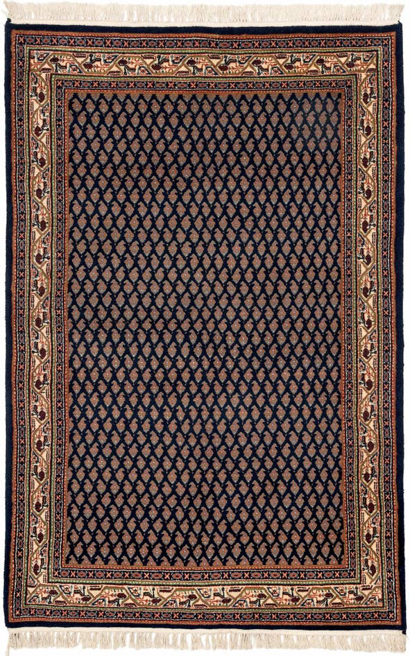 Detail image of 4' x 6' 1 Hand Knotted Mir Wool Rug