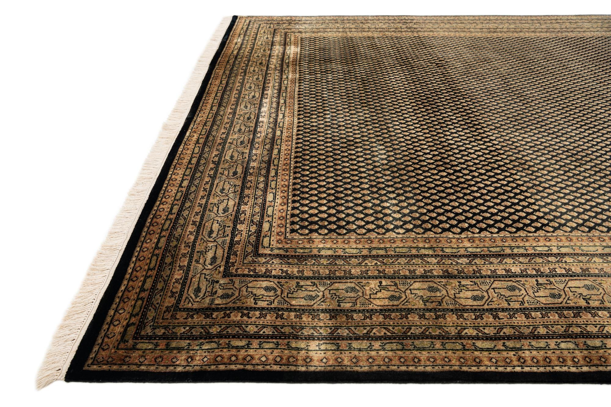 7' 2 x 10' Hand Knotted Mir Oriental Wool Rug