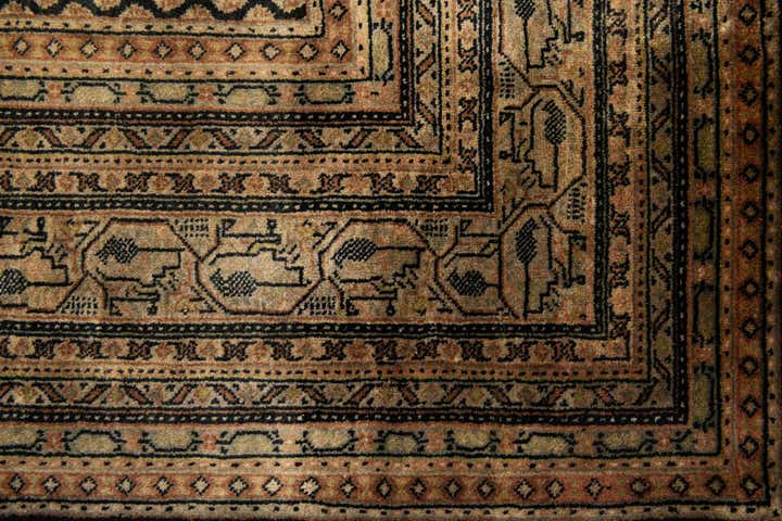 7' 2 x 10' Hand Knotted Mir Oriental Wool Rug