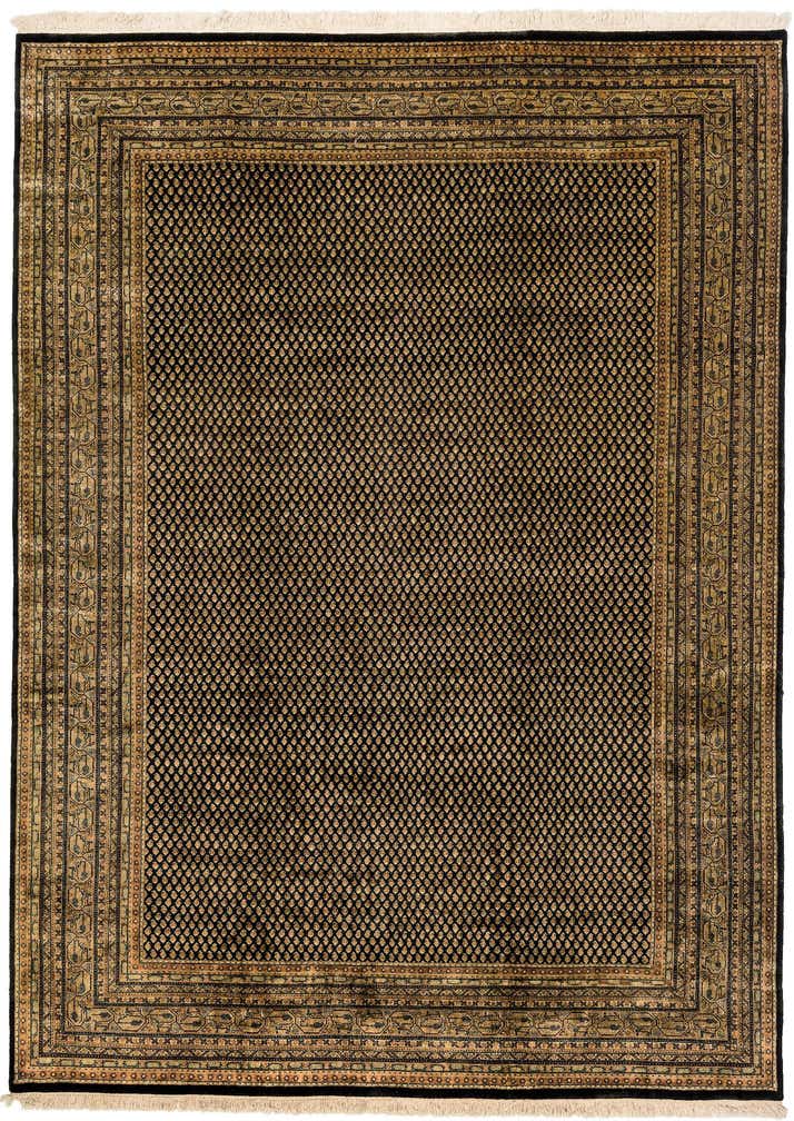 7' 2 x 10' Hand Knotted Mir Oriental Wool Rug