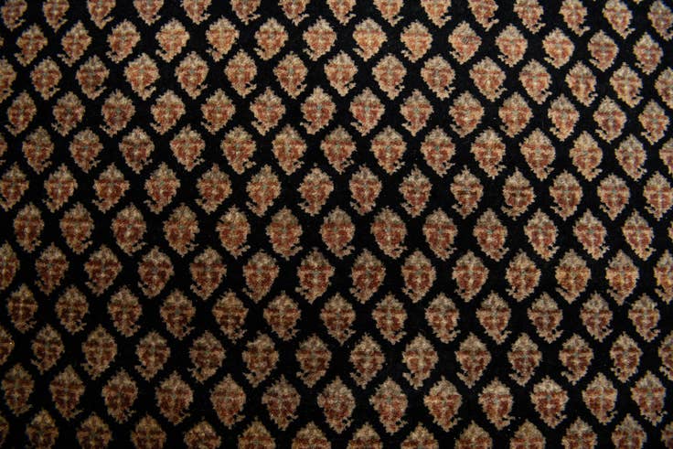Detail image of 6' 3 x 9' 1 Hand Knotted Mir Oriental Wool Rug
