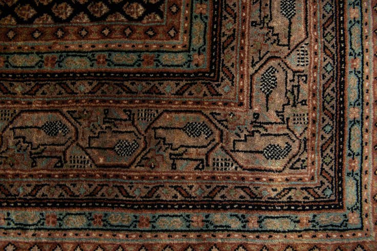 Detail image of 6' 3 x 9' 1 Hand Knotted Mir Oriental Wool Rug