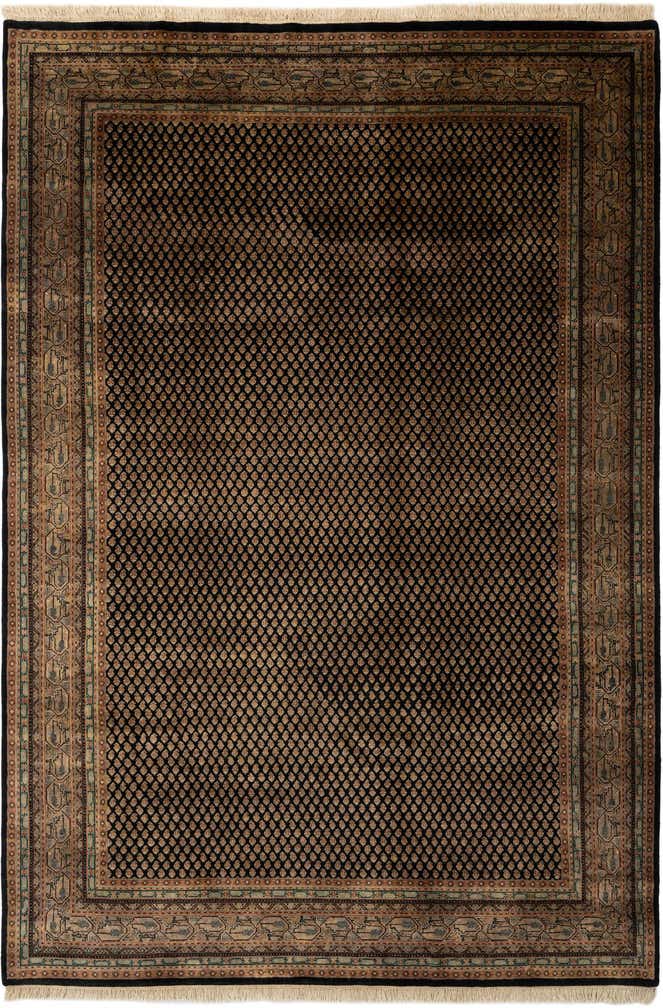 6' 3 x 9' 1 Hand Knotted Mir Oriental Wool Rug