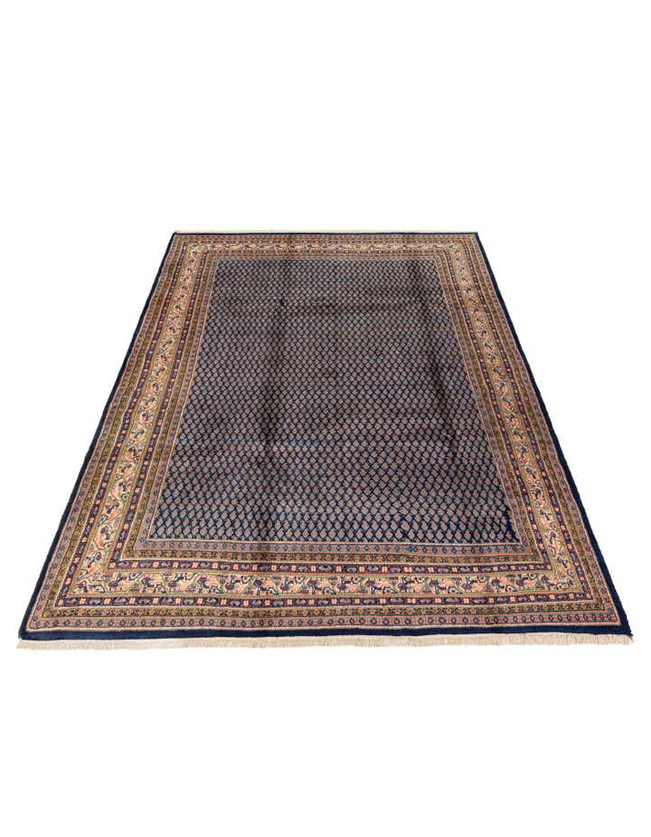 7' 4 x 10' 1 Hand Knotted Mir Wool Rug