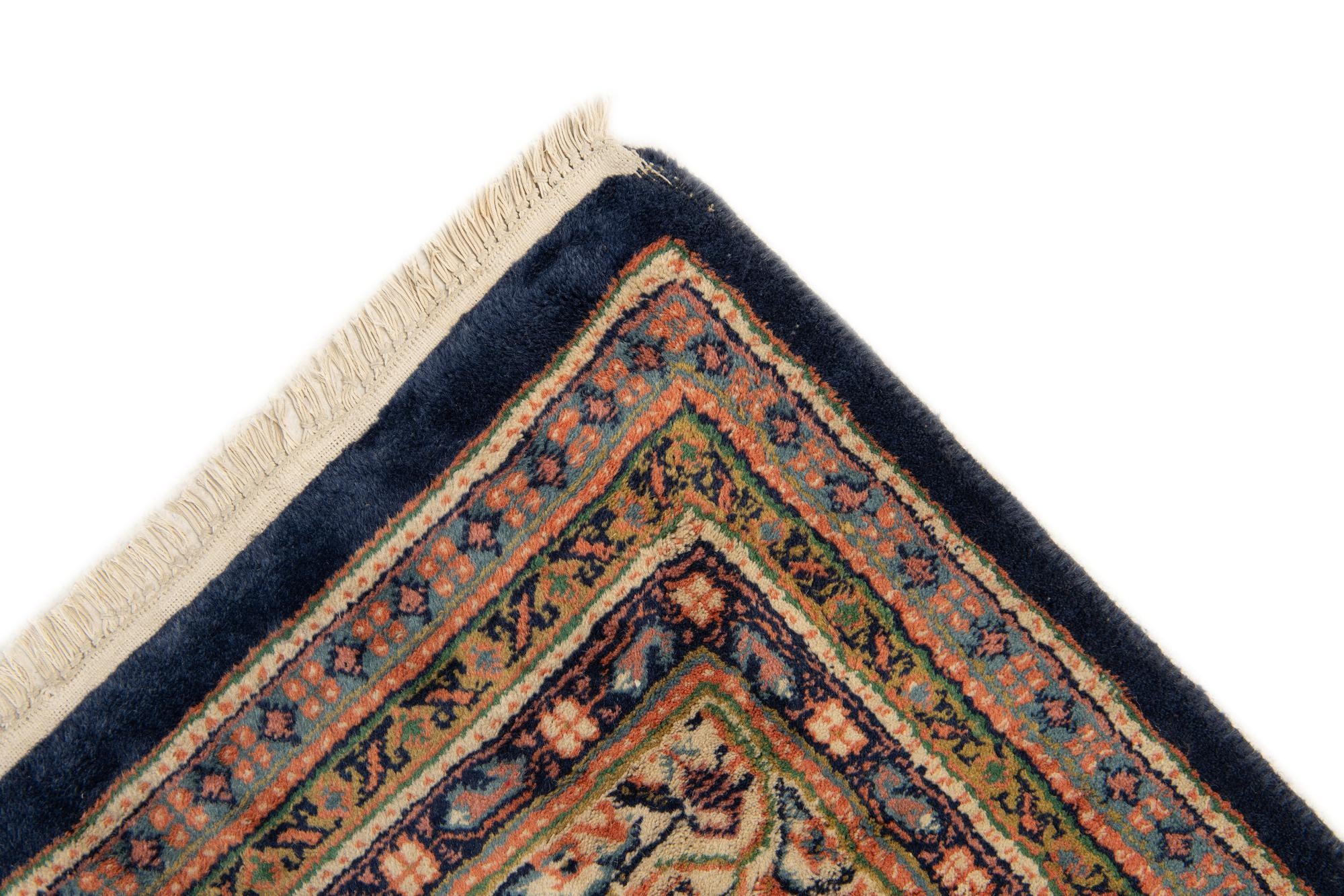 7' 4 x 10' 1 Hand Knotted Mir Wool Rug
