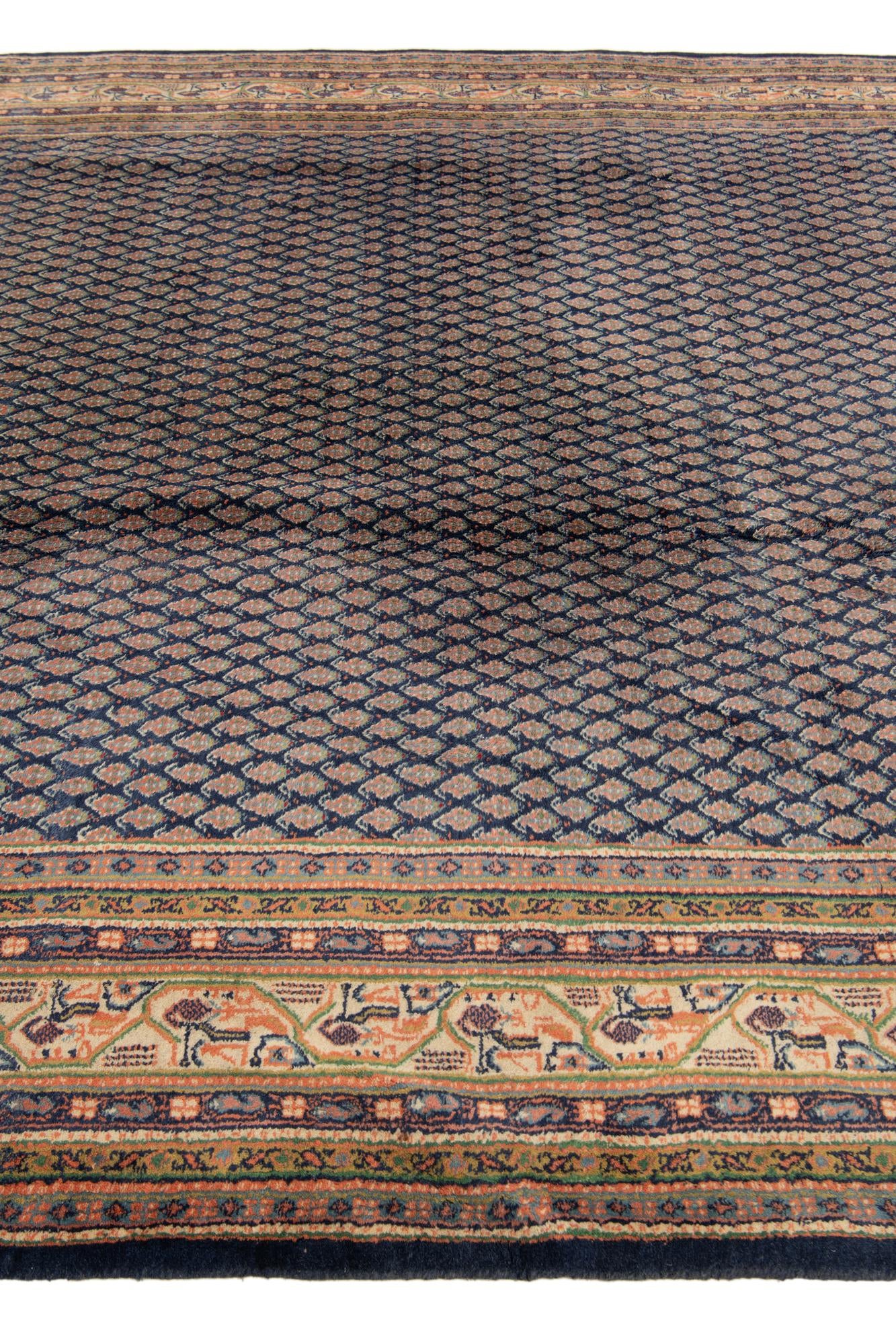 7' 4 x 10' 1 Hand Knotted Mir Wool Rug