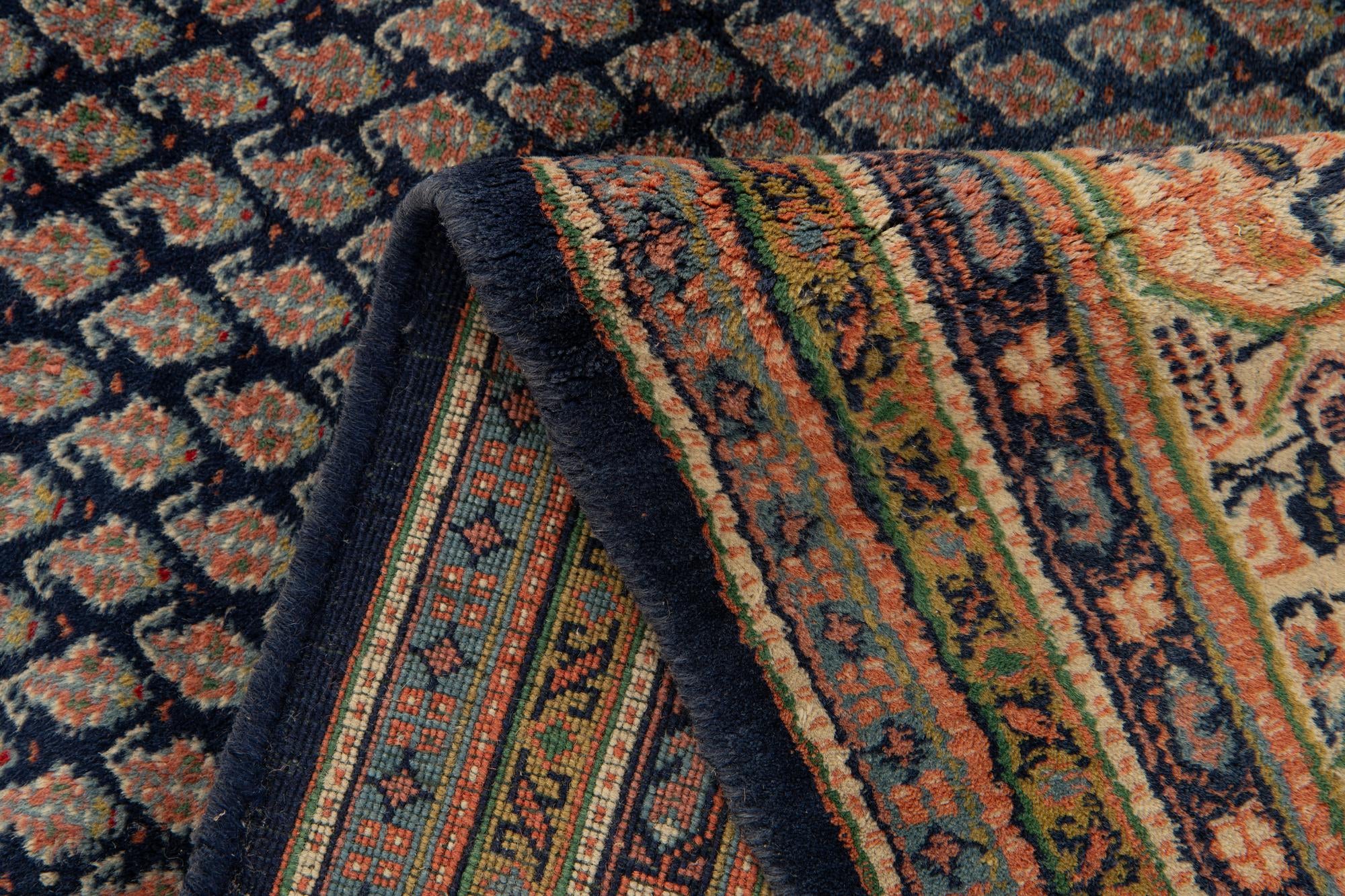 7' 4 x 10' 1 Hand Knotted Mir Wool Rug