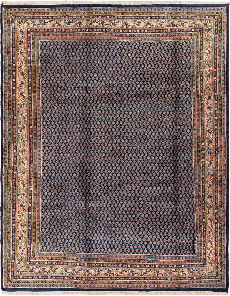 Detail image of 7' 4 x 10' 1 Hand Knotted Mir Wool Rug