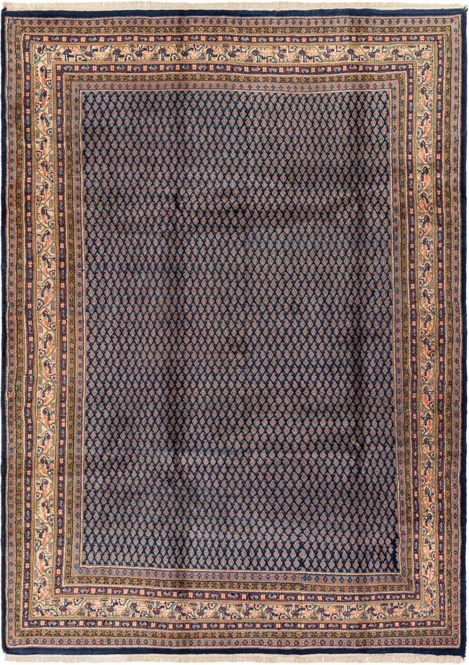 Detail image of 7' 4 x 10' 1 Hand Knotted Mir Wool Rug