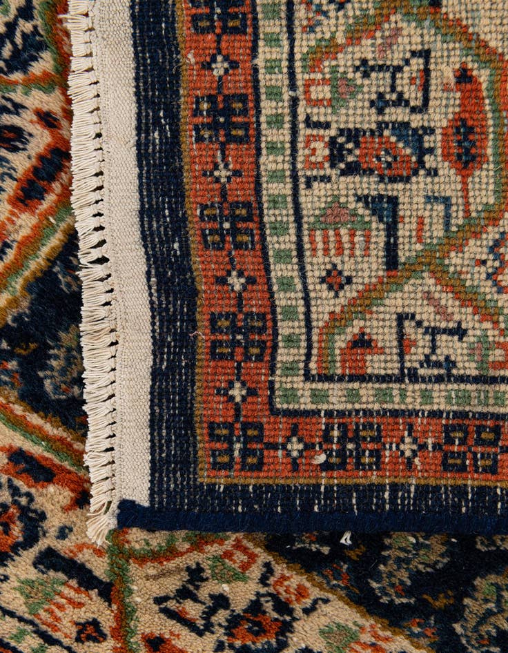 Detail image of 1' 9 x 2' 6 Hand Knotted Mir Wool Rug