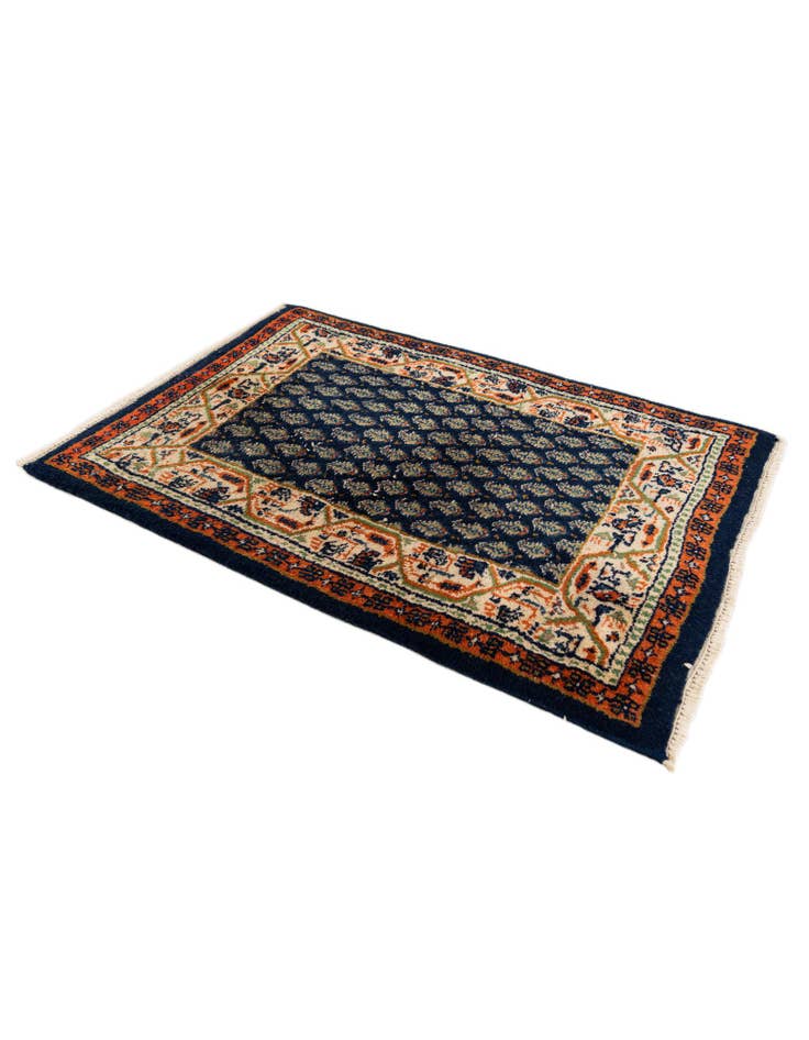 Detail image of 1' 9 x 2' 6 Hand Knotted Mir Wool Rug