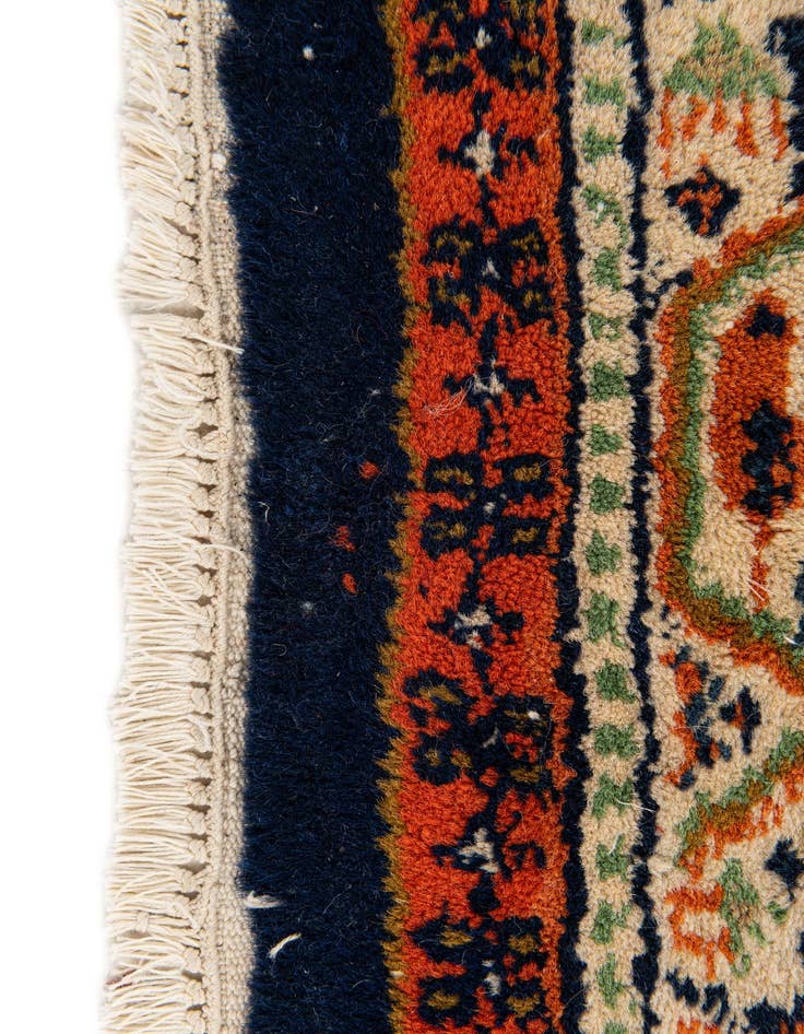 Detail image of 1' 9 x 2' 6 Hand Knotted Mir Wool Rug