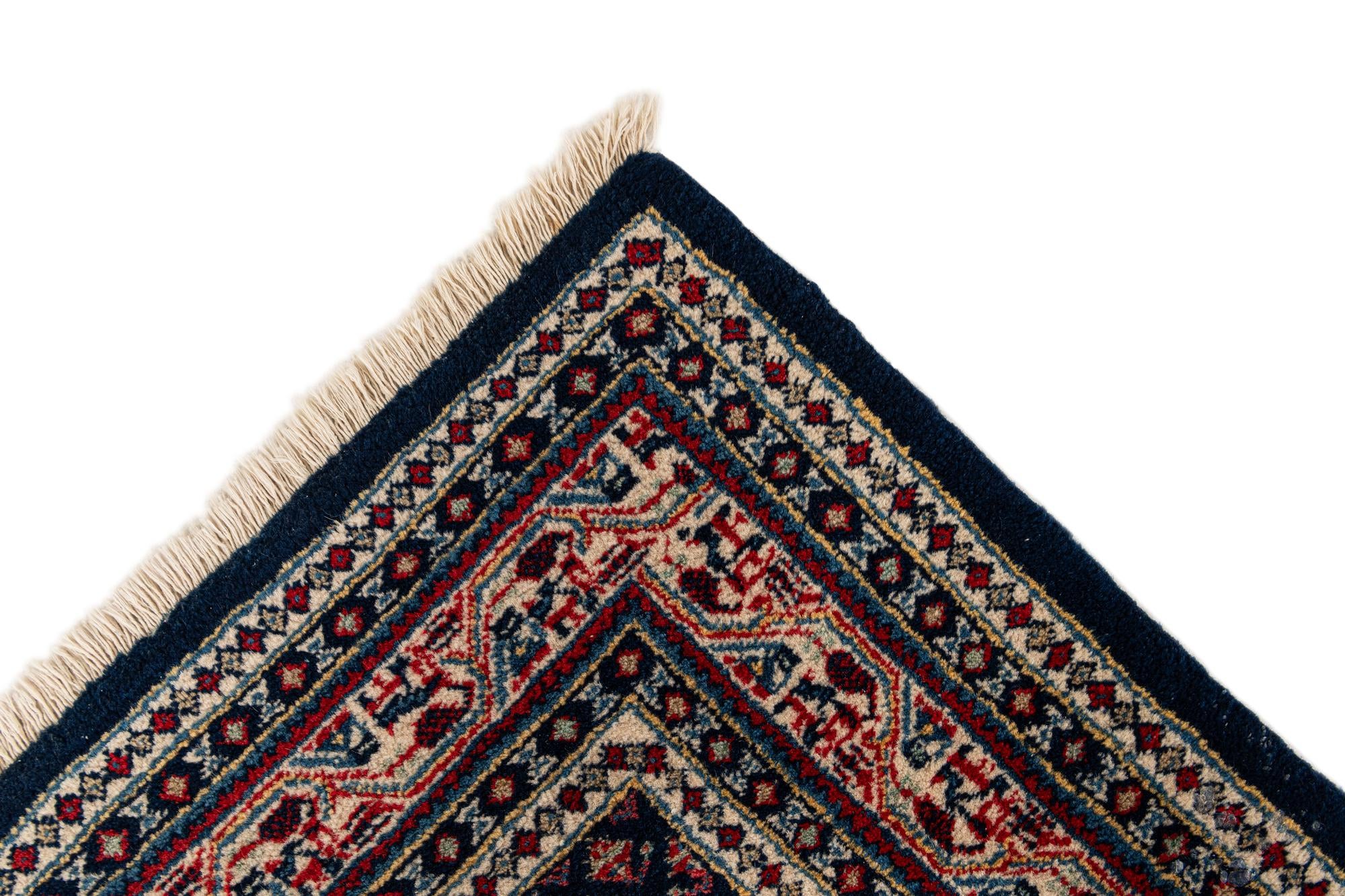 3' 9 x 5' 5 Hand Knotted Mir Wool Rug