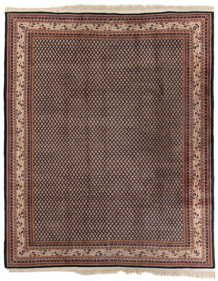 Detail image of 8' 2 x 11' 3 Hand Knotted Mir Wool Rug