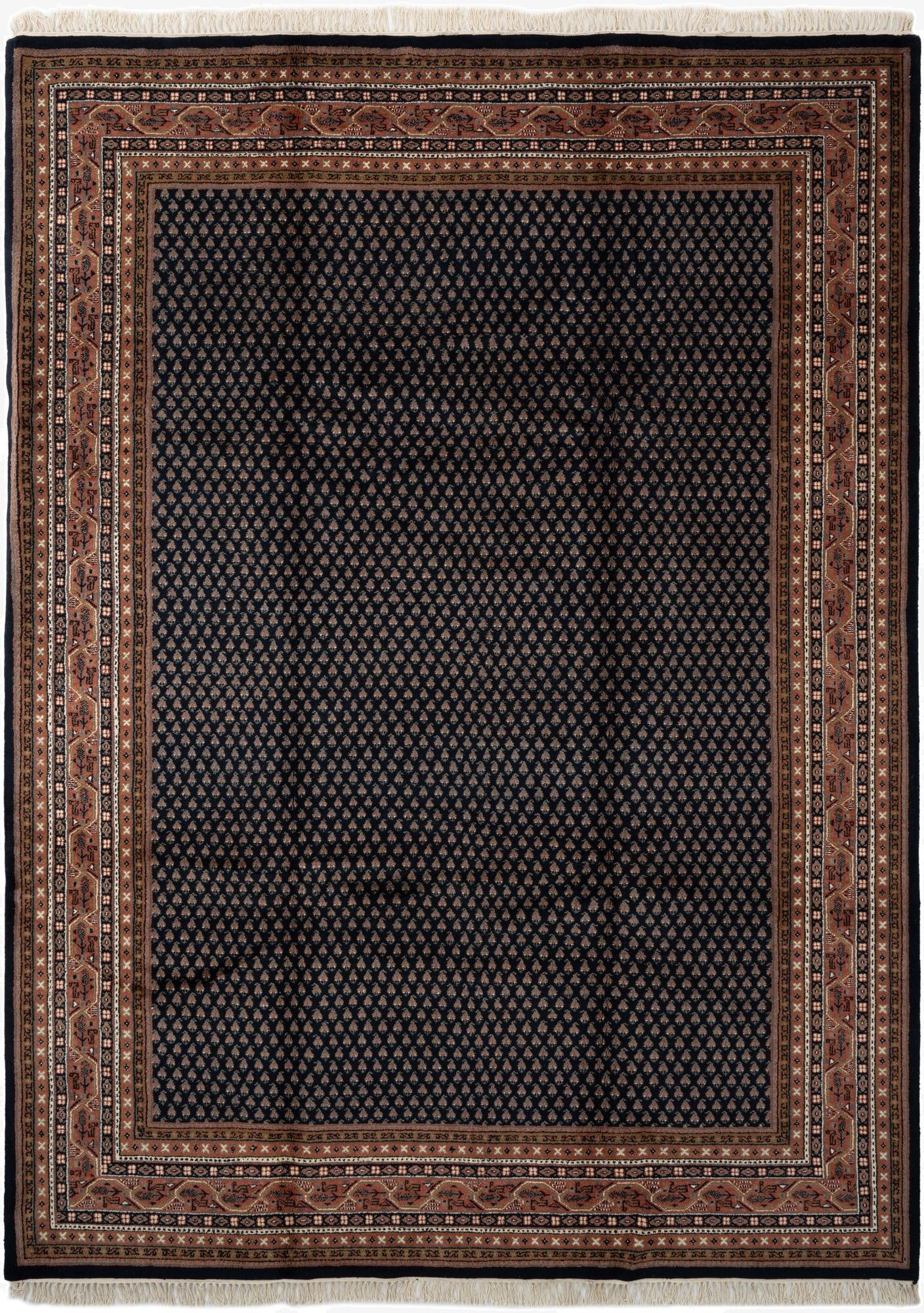 250cm x 343cm  Hand Knotted Mir Wool Rug