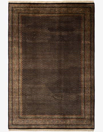 6' 3 x 9' 1 Hand Knotted Mir Oriental Wool Rug