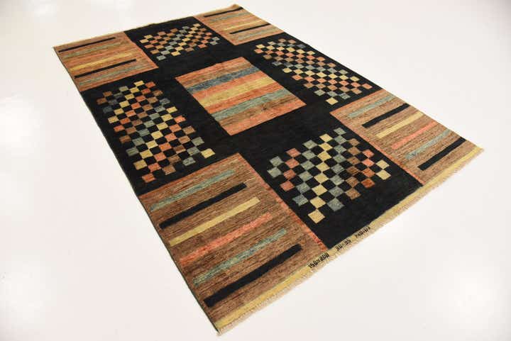 4' 10 x 6' 10 Hand Knotted Modern Ziegler Rug