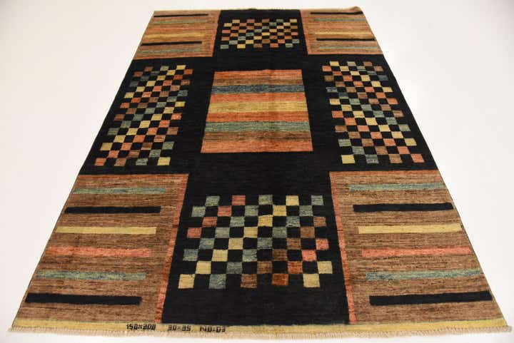 4' 10 x 6' 10 Hand Knotted Modern Ziegler Rug