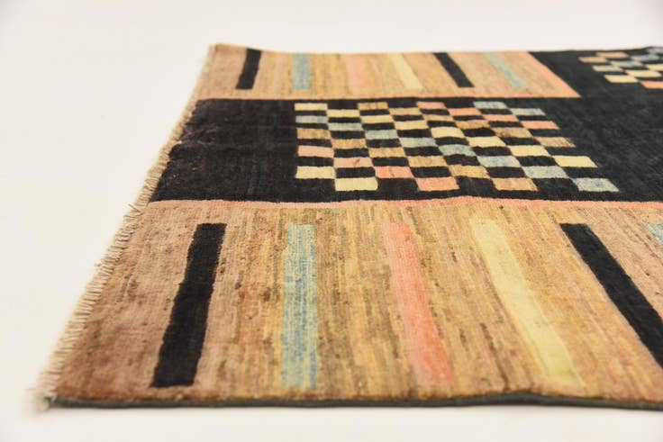 Detail image of 4' 10 x 6' 10 Hand Knotted Modern Ziegler Rug