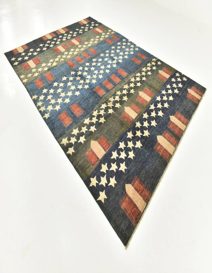 Detail image of 8' 3 x 11' 5  Hand Knotted Modern Ziegler Rug