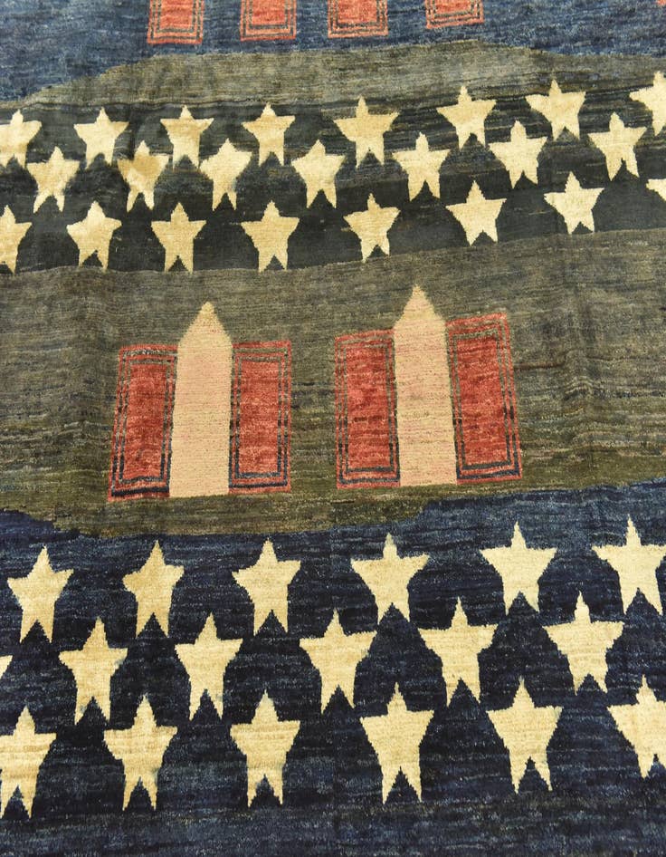 Detail image of 8' 3 x 11' 5  Hand Knotted Modern Ziegler Rug